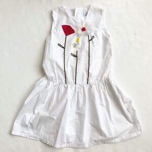 Epk white floral print tulle pedal dress EUC 10Y